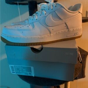 Nike White Sneakers with Gum Sole